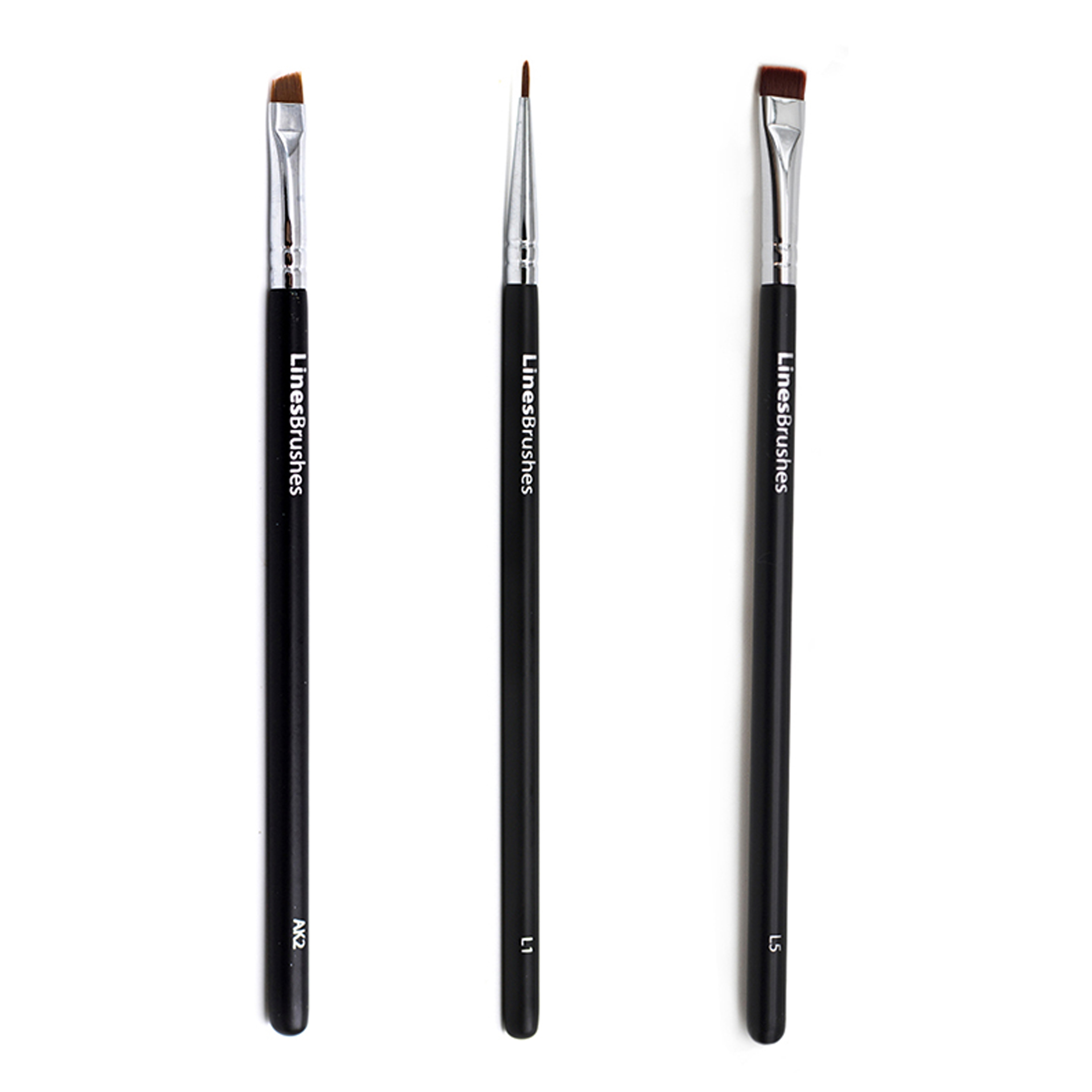 LINES makeup četkice set EYELINER 3